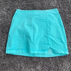 Wild Fable Mini Skirt Aqua Blue